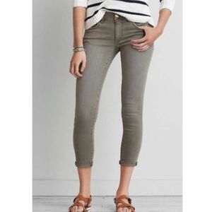American Eagle - Jegging Crop - Olive Green